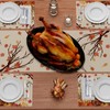 XCHI Thanksgiving Cross Turkey Fall Table Runner Party Table Decoration