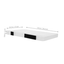 DOITOOL Transparent Document Organizer Box File Storage Case Buckle for Office and School Supplies Scrapbook Paper Holder Space Saving Design