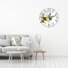 KEEPSUPER Clock Hummingbird Wall Clock 10 Inch Silent Non-Ticking Clocks