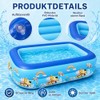 Sunshine Smile Piscina Hinchable para niños, 120 x 85 cm,
