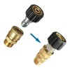QOOWFEANIG Pressure Washer Quick Connect Kit - 1/4 Inch Quick