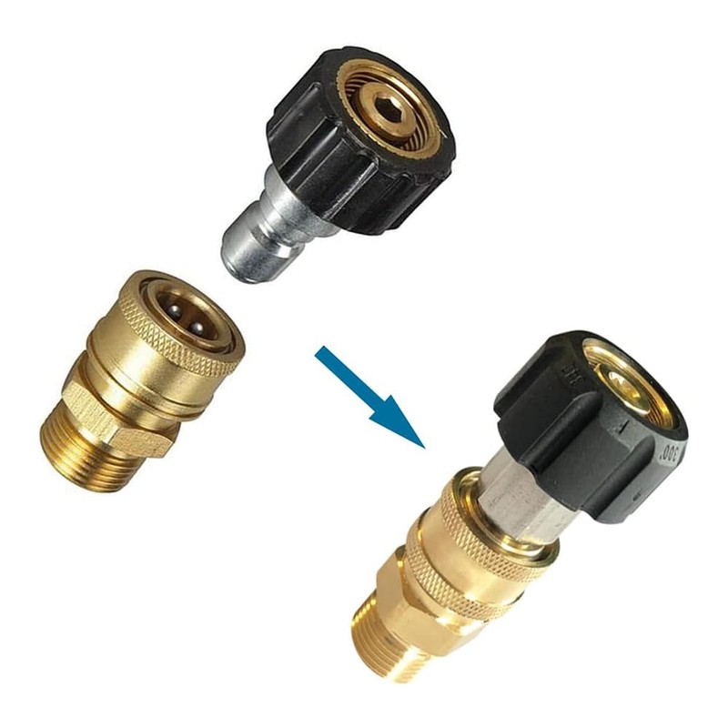 QOOWFEANIG Pressure Washer Quick Connect Kit - 1/4 Inch Quick
