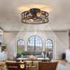 MeZeYo Farmhouse Ceiling Fans with Lights Remote Control,6 Speed Reversible