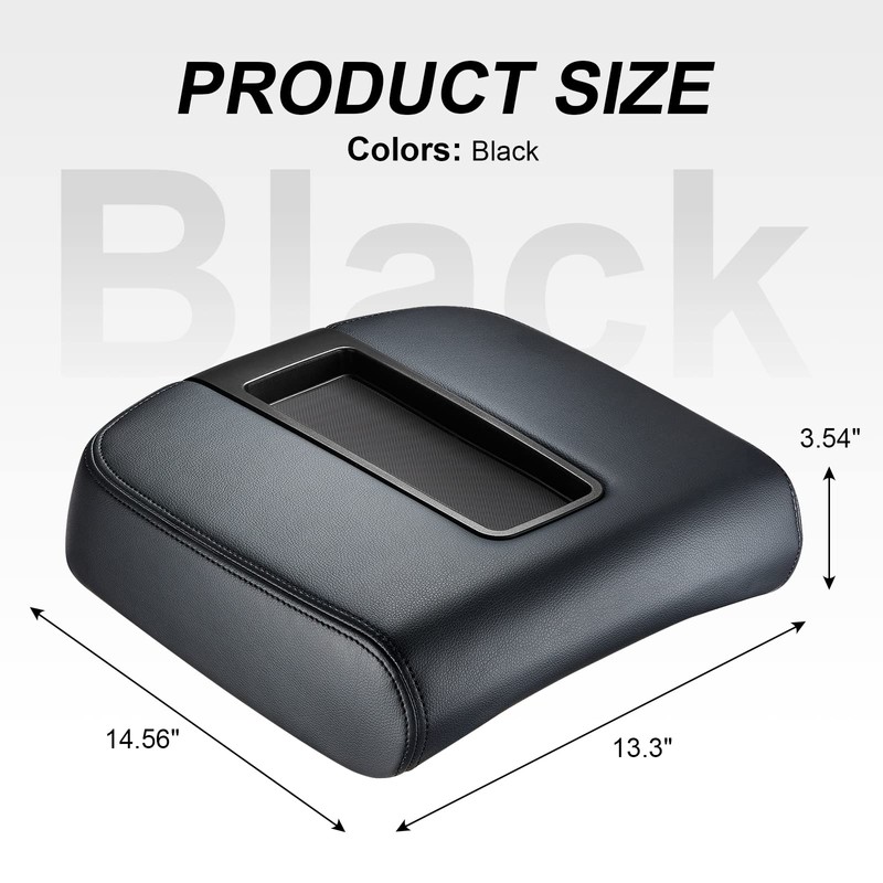 SPEEDWOW Center Console Lid Armrest Cover for Chevy Avalanche Silverado