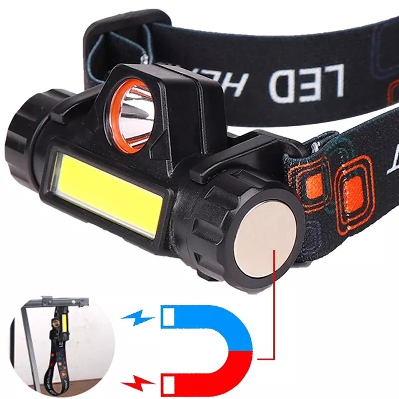 MagicTek USB Rechargeable Waterproof LED Headlamp Headlight Head Light Flashlight