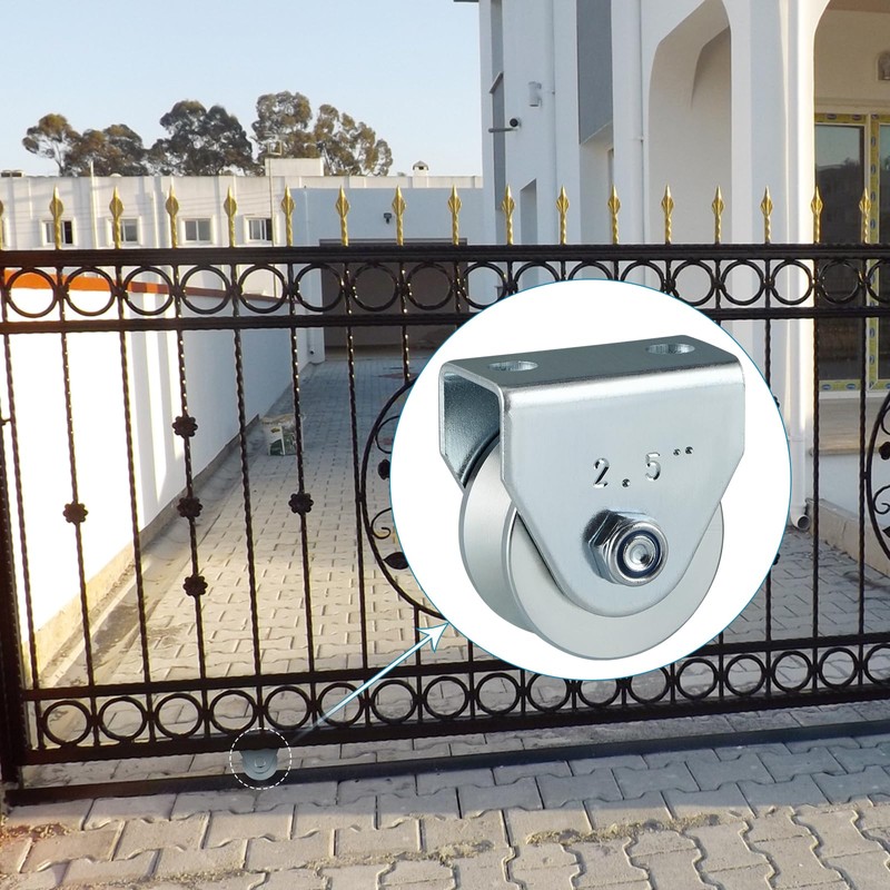 Skelang 2.5" V Groove Caster, Sliding Gate Wheel, Rigid Caster