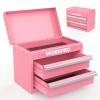 WORKPRO Mini Metal Tool Box with 2 Drawers and Top