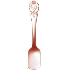 Wada Corporation Aluminum Ice Cream Spoon, Rose, Pink Gold, Blister Pack