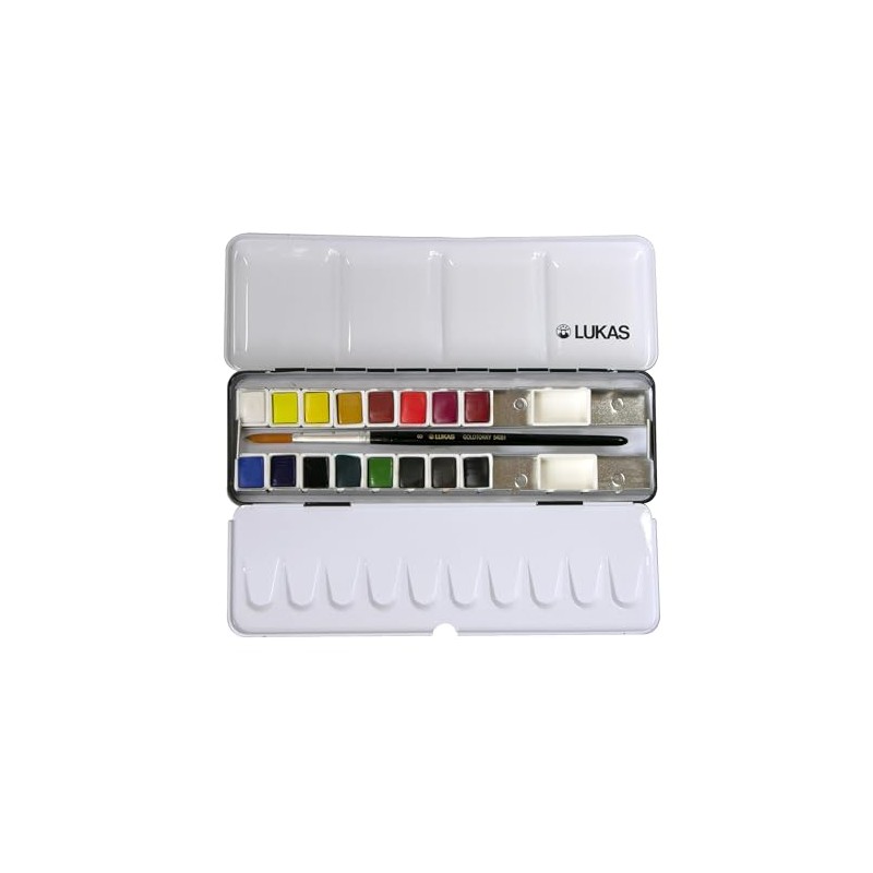Lukas AQUARELL STUDIO 67420000 Artist Watercolour Case 16 Colours