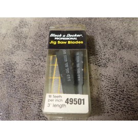 BLACK+DECKER NEW Black & Decker 49501 3" x 18TPI Jig Saw Blades 10-Pack (BN398)