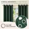 Hynathi 2 Panels Set Blackout Curtains Drapes, Room Darkening Insulated