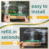 Window Bird Feeder with 4 Strong Suction Cups, Clear Window
