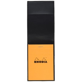 Rhodia ePure Notepad Holder Faux Leather with Rhodia No. 11 Notepad Squared 5 x 5 Black