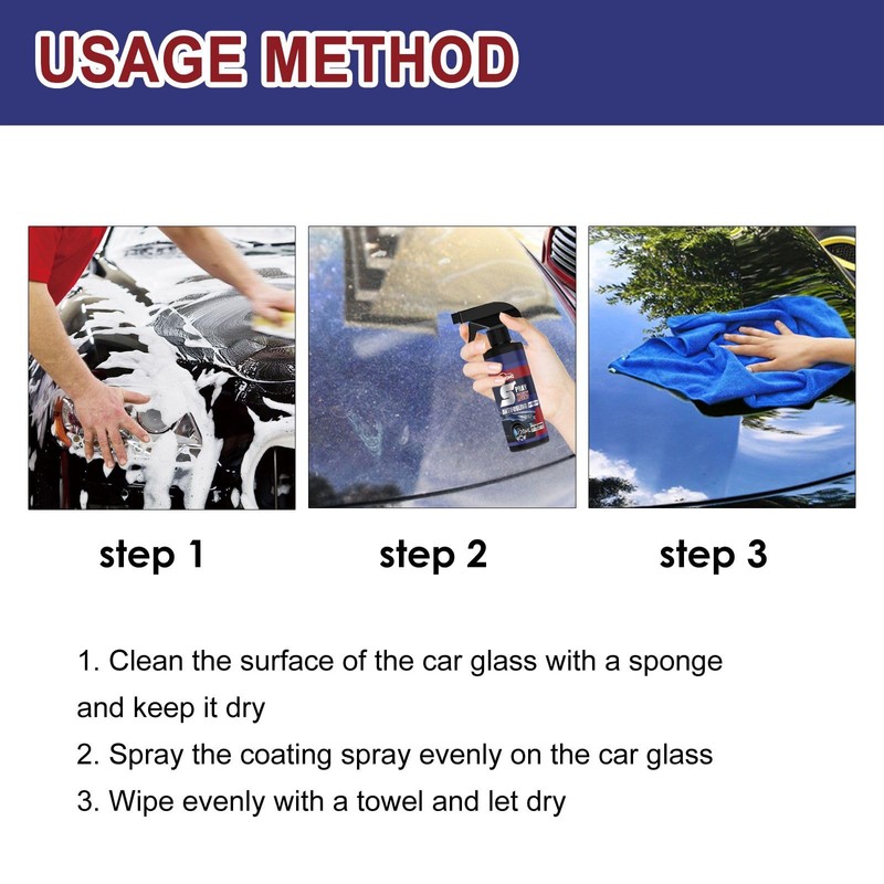 2PCS Spray Coating Agent Multi-Functional Coating Renewal Agent, Car Coating