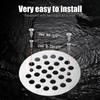 4-1/4“ Shower Strainer Drain Trim Set, Screw-in Shower Strainer Drain
