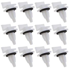 The Lord of The Tools 30 Pieces Side Trim Sill Clips Rocker Strip Wheel Housing Holder White Plastic with Sponge Seal 91513SM4000 Compatible with Honda Accord Civic CR-V Odyssey Prelude