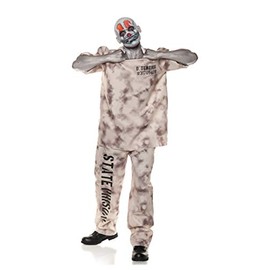 UNDERWRAPS Men's Clown Prisoner Costume Jumpsuit D. Tention Costumes for Adults - D Voltage: beige