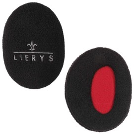LIERYS Earbags Ear Warmers Women/Men - Ear Warmers Lined with Fleece - Protection Against Wind/Cold - Earmuffs in 3 Sizes - Fully Enclose Ear - Autumn/Winter, black