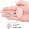 Nupuyai 2 Pieces Natural Rose Quartz Stone Gemstone Thumb Stone