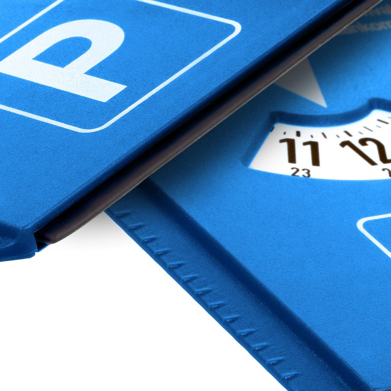 Com-four ® parking disc with ice scraper, rubber lip, shopping