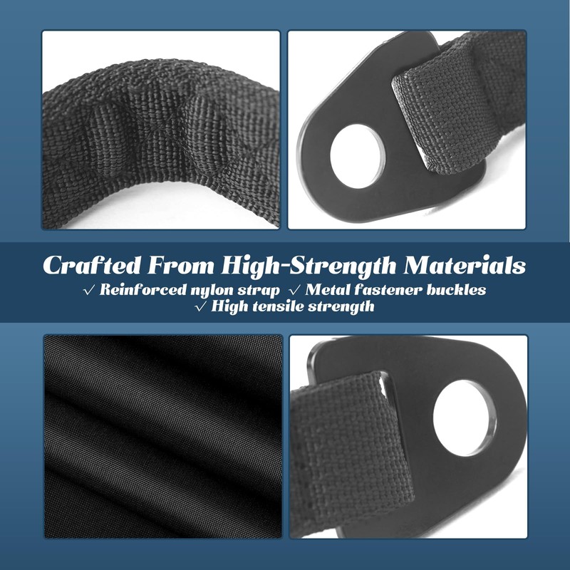 Esttlamer 2Pcs Heavy-Duty Door Limit Straps Compatible with Can-Am Defender,