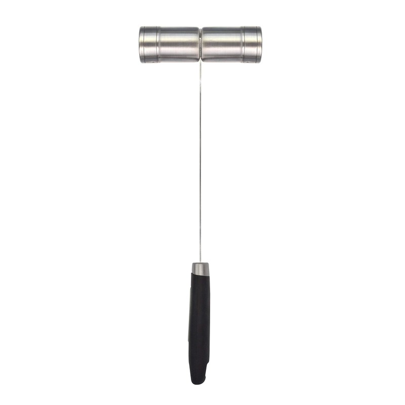 Jim Beam Stainless Steel Salt and Pepper Shaker with Long,