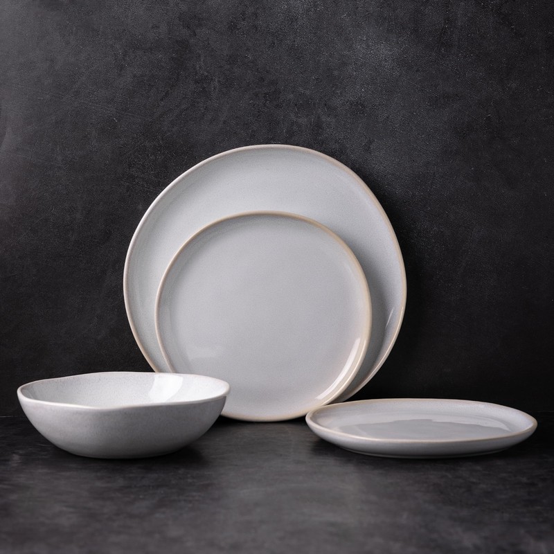 AmorArc Ceramic Cereal Bowls Set of 6, 24 oz Handmade