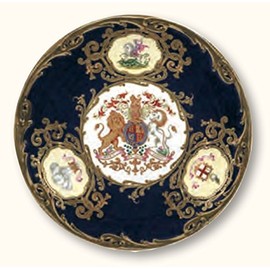 Coal Exchange Painted Tin Enamel Plate - Picnic or Camping Museum Plates