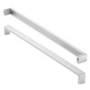 Cauldham Solid Stainless Steel Cabinet Hardware Square Handle Pull Brushed