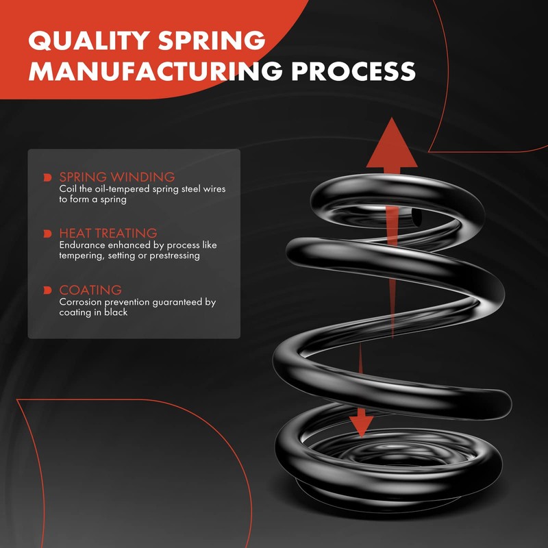 A-Premium 2Pcs Rear Left and Right Suspension Coil Spring Set