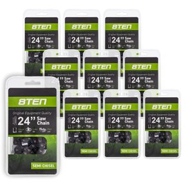 8TEN Chainsaw Chain for Stihl 024 026 029 046 044 Husqvarna 440 285 33RM 84 H51-84 24 inch .050 3/8 84DL 10 Pack