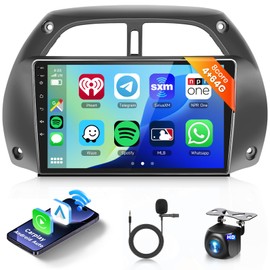 Car Stereo Radio for Toyota RAV4 2001-2006,8Core 4G 64G,9 inch 1280x720 HD IPS Touch Screen Wireless CarPlay Android Auto DSP 46EQ 5.0Bluetooth GPS WiFi MirrorLink AHD Backup Camera
