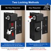 MOSECYOU Door Reinforcement Lock with Key, Ultra Heavy Duty Version,