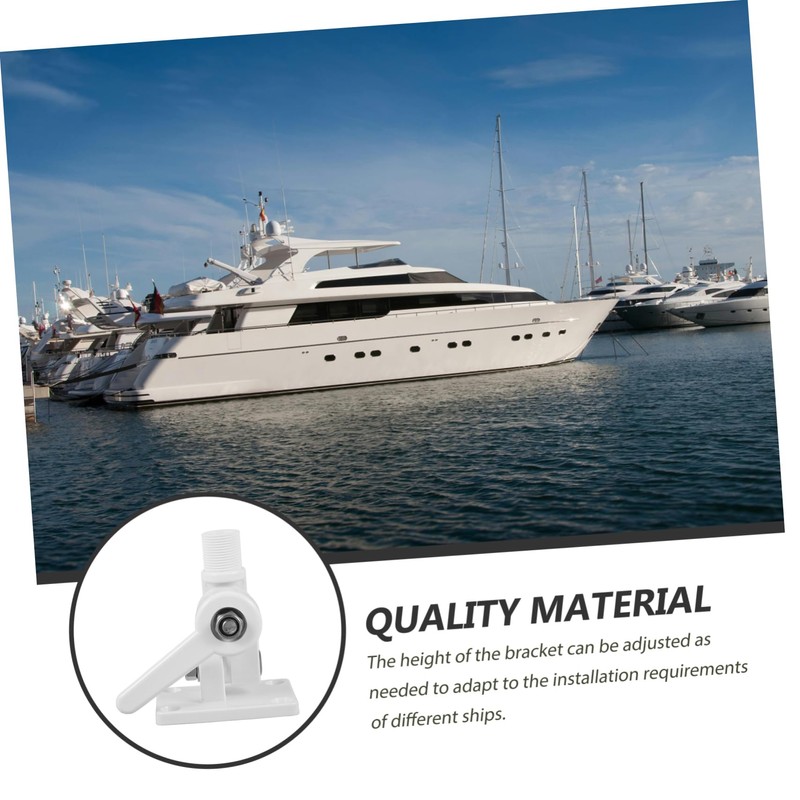 KOMBIUDA Adjustable Multi Function Mount Bracket for Boat Antenna Durable