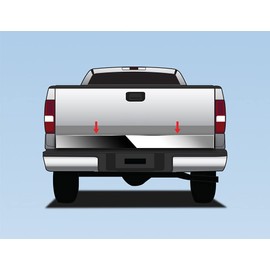 Tyger Auto Made in USA! Compatible with 2004-2008 Ford F150 Flareside | Stepside Chrome Stainless Steel Tailgate Trim 6.26" x 51.75" 1PC