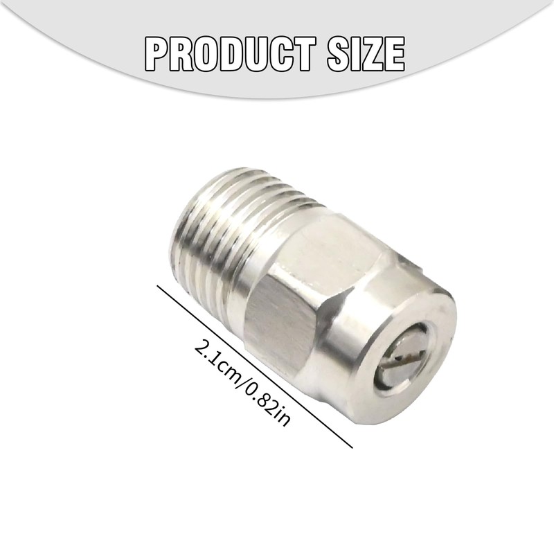 VIKKSAER 8 Pcs Stainless Steel Surface Cleaner Tips with 2.5