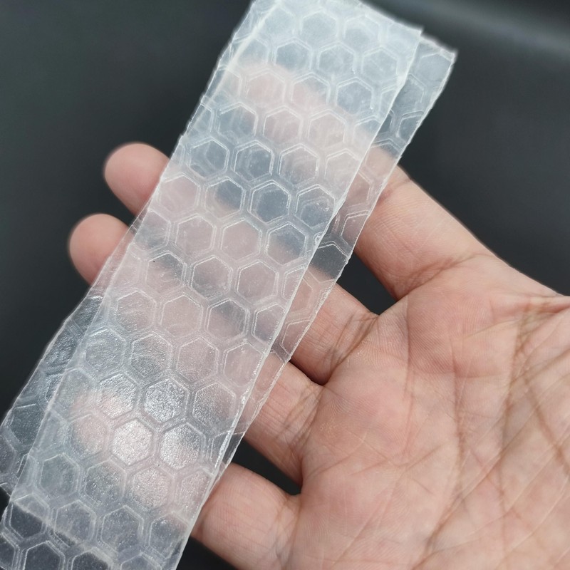 Comfortable Honeycomb net Transparent Silicone Strip 02