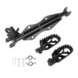Aramox Motorcycle Footpeg Mount Bracket Kit, Steel Alloy Foot Rest Pegs, Non-Slip Design for CRF50 XR50 XRF70 CRF70 Pit Dirt Bike, 85x50mm