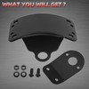 Amazicha Motorcycle 1" Axle Hole License Plate Bracket Curved Side