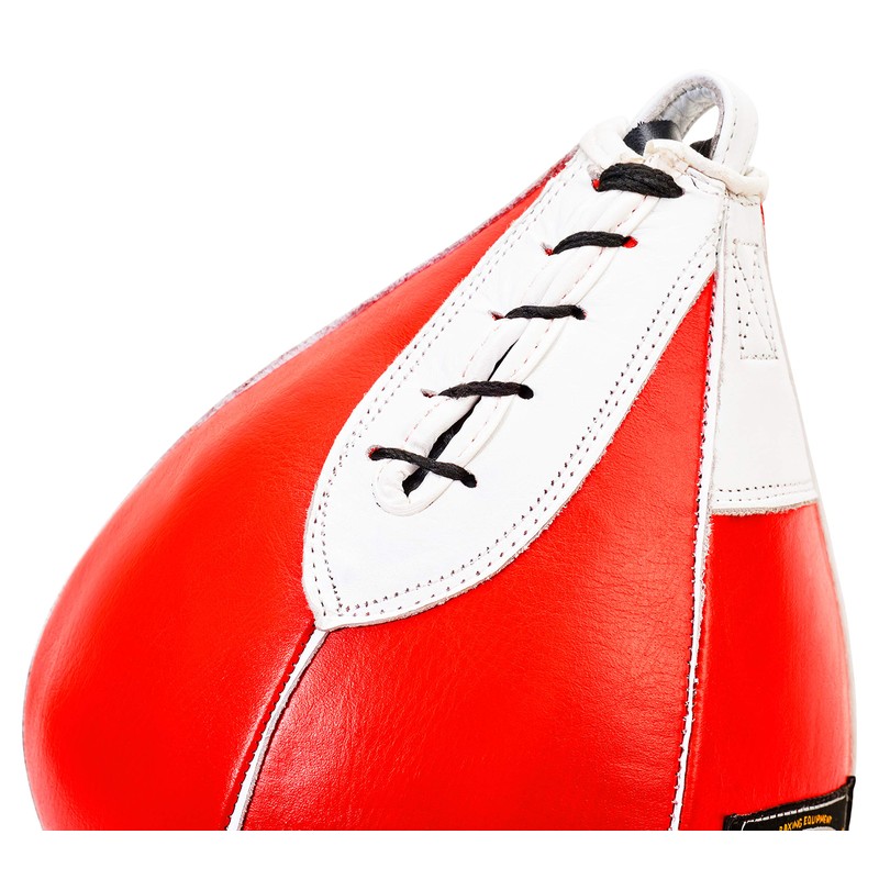 Professional Leather Boxing Speed Ball Red/Medium Leather Speed Ball in