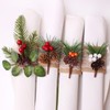 Pinecone Napkin Rings Sweet Reusable Christmas Napkin Holders Table Decor