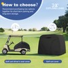 Explore Land Waterproof Golf Cart Seat Cover for 2+2 Passenger