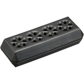 Incense Burner, Horizontal Stand, Incense Plate, Stylish Incense Holder, Buddhist Altar, Arita Ware Incense Plate, Incense Plate, Scandinavian Interior Decoration, Clear, Small, Black Mat, 2.0 x 5.1 x 1.2 inches (50 x 130 x 30 mm), Made in Japan, Sanmeny