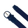 CTM Mens Elastic Braided Belt with Covered Buckle (Big &
