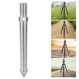 Bindpo Tripod Feet Spike, Stainless Steel Spike Adapter with 3/8 Inch Thread Mount Universal for all Tripod/Monopod(8CM)