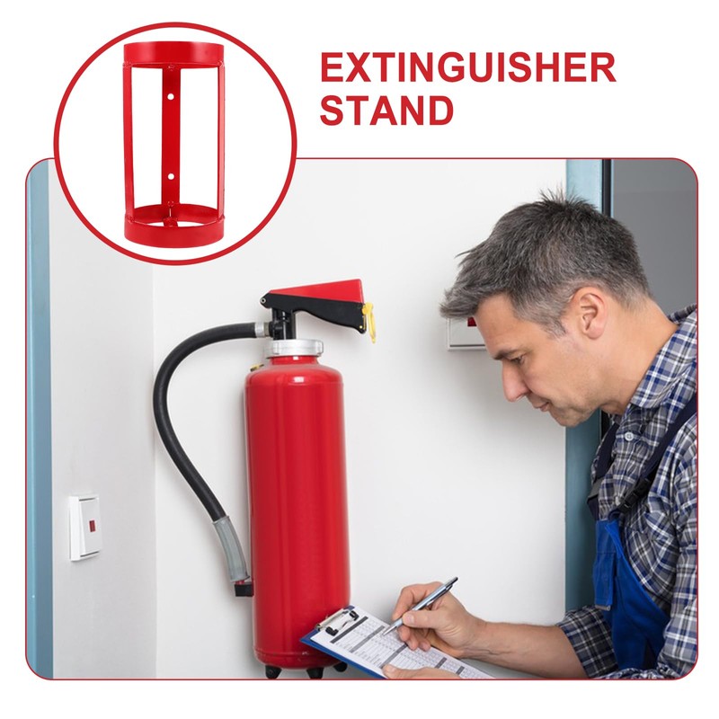 HOMSFOU Metal Holder Stand Extinguisher Base for Office Easy Installation