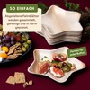 Leef 15 x Palm Leaf Plate Star Decoration and Snack