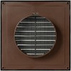 ECOPRO VENT Black 4'' Inch Ventilation Grille - Inside/Outside use