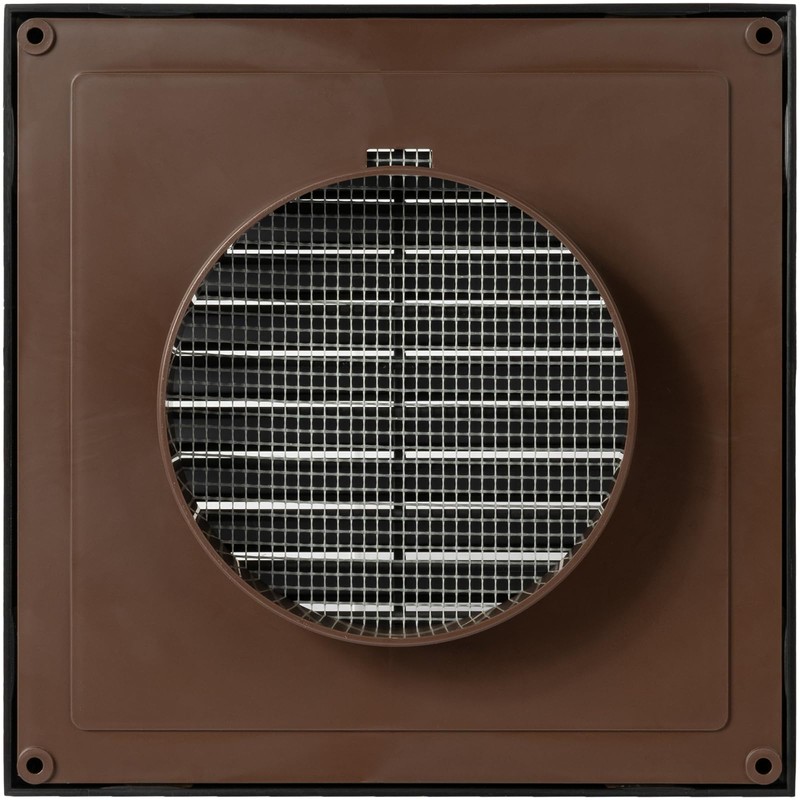 ECOPRO VENT Black 4'' Inch Ventilation Grille - Inside/Outside use