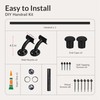 Hand Rails for Outdoor Steps – 4FT Black (Aluminum), Outdoor